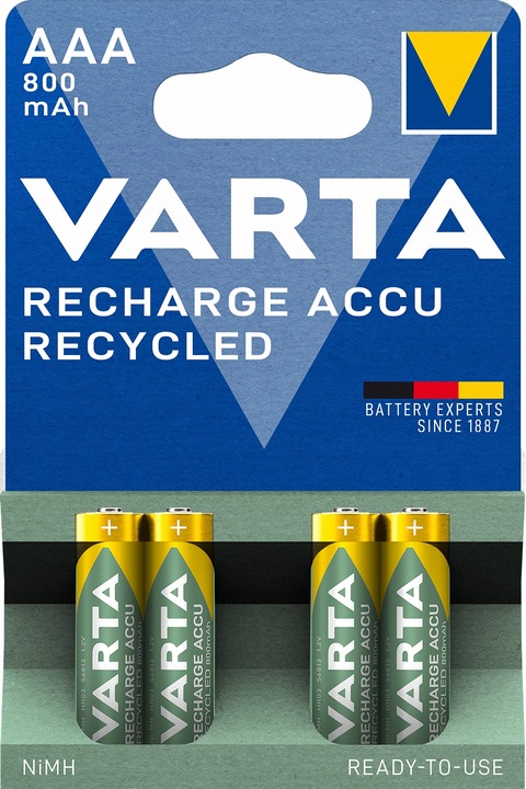 4x Akumulator (NiMH) VARTA AAA (R3) 800 mAh blister