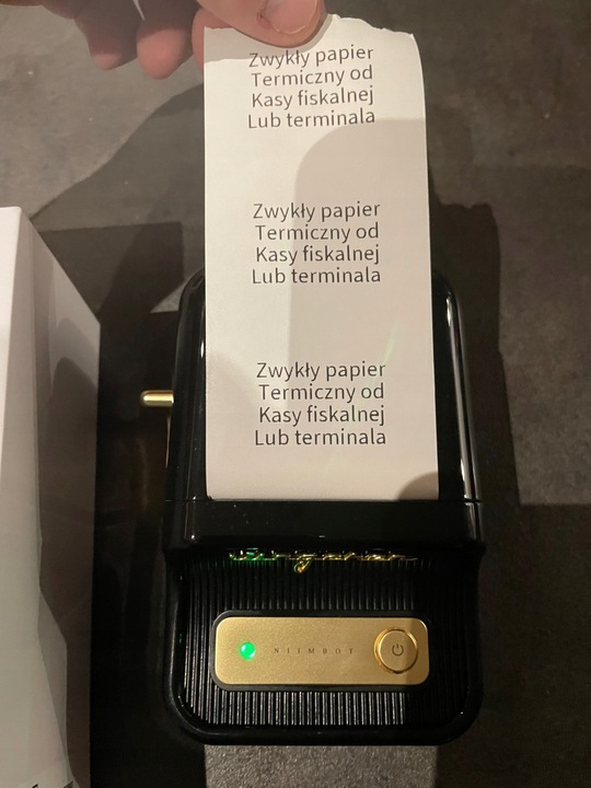 NIIMBOT B21 Drukarka Termiczna NAKLEJKI Bluetooth + POKROWIEC na DRUKARKĘ