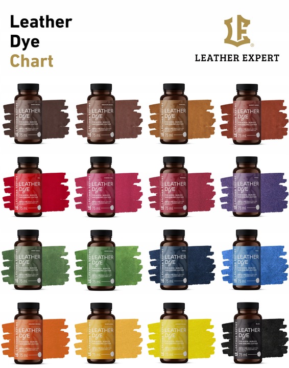 Leather Expert Farba Zamsz Nubuk Skóra Anilinowa 75ml Medium Brown