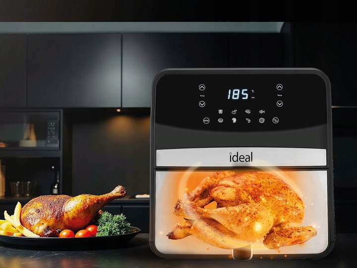 FRYTKOWNICA BEZTŁUSZCZOWA IDEAL AIR FRYER FRYTOWNICA 1800W DUŻA MISA
