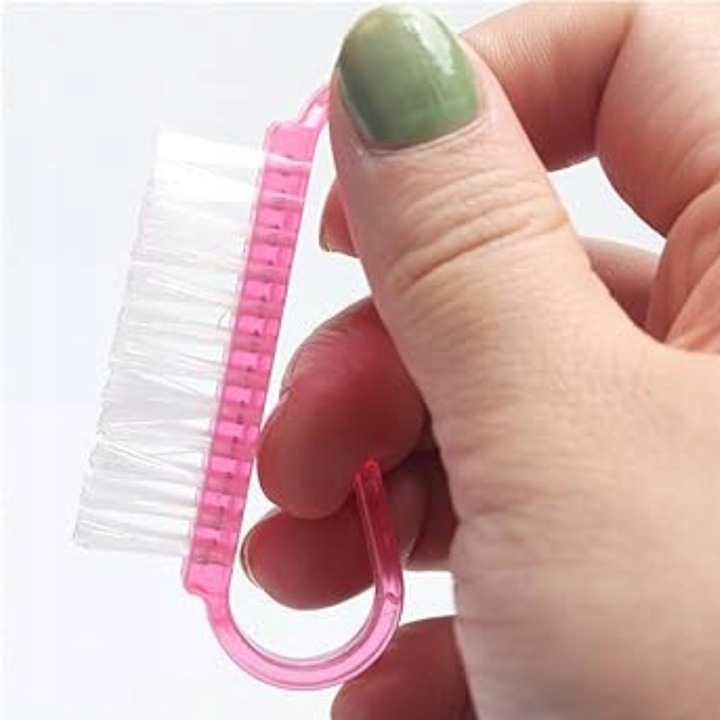 100x SZCZOTECZKA RÓŻOWA DO MANICURE DO USUWANIA PYŁU DO PAZNOKCI