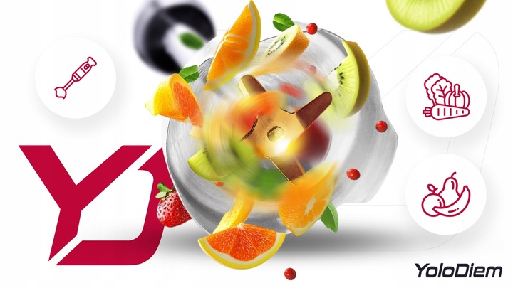 BLENDER RĘCZNY WIELOFUNKCYJNY 9W1 1500W PRO 4 TYTANOWE OSTRZA BOGATY