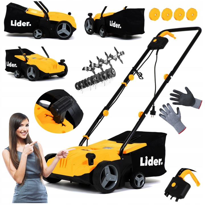 WERTYKULATOR AERATOR ELEKTRYCZNY 3W1 MOCNY +GRATIS