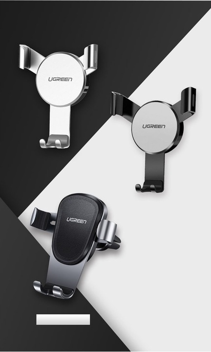 Ugreen samochodowy uchwyt na nawiew kratkę srebrny