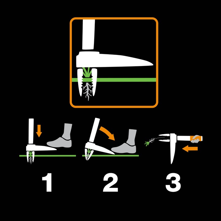 FISKARS XACT Wyrywacz do chwastów mleczy chwastownik ręczny 1m