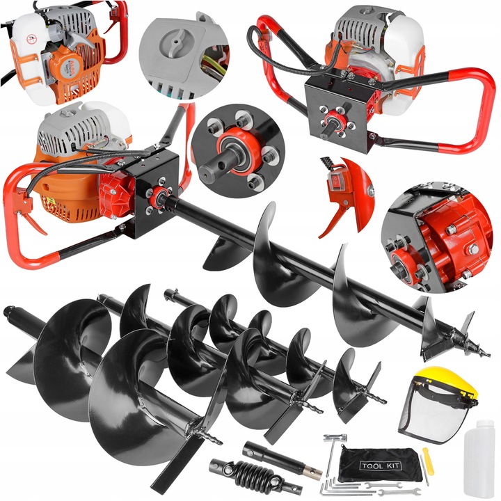 WIERTNICA GLEBOWA ŚWIDER SPALINOWY DO GLEBY ZIEMI 3 WIERTŁA PRZEDŁUŻKA