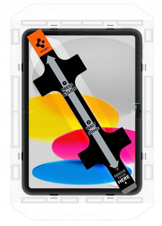 Szkło hartowane SPIGEN Glas.TR EZ Fit do Apple iPad 10.9 2022 + ramka