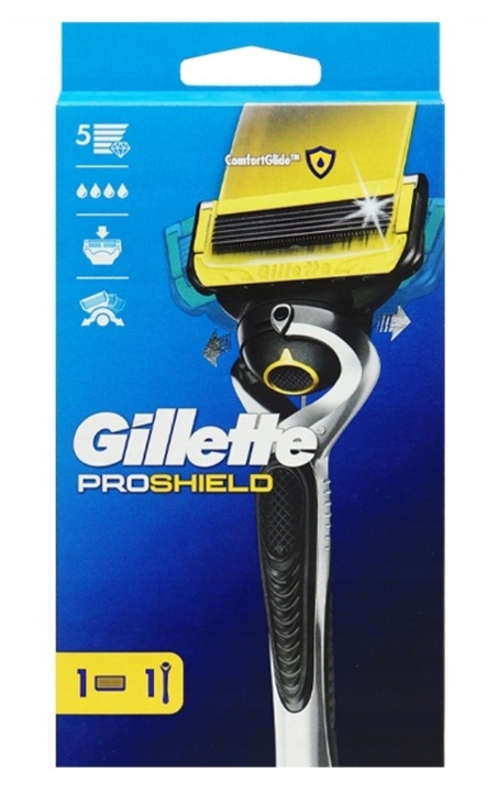 GILLETTE FUSION 5 PROSHIELD MASZYNKA DO GOLENIA Rączka 1 WKŁAD Flexball
