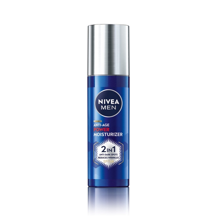 NIVEA MEN ANTI-AGE POWER Nawilżający krem do twarzy SPF 30, 50 ml
