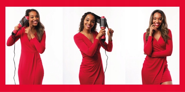 SUSZARKA DO WŁOSÓW LOKÓWKA PROSTOWNICA BORDOWA TYTANOWA REVLON