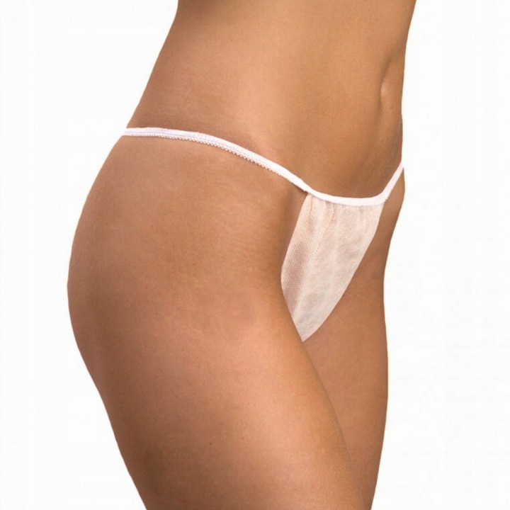 STRINGI MAJTKI JEDNORAZOWE WŁÓKNINOWE BIELIZNA DO OPALANIA MASAŻU DEPILACJI