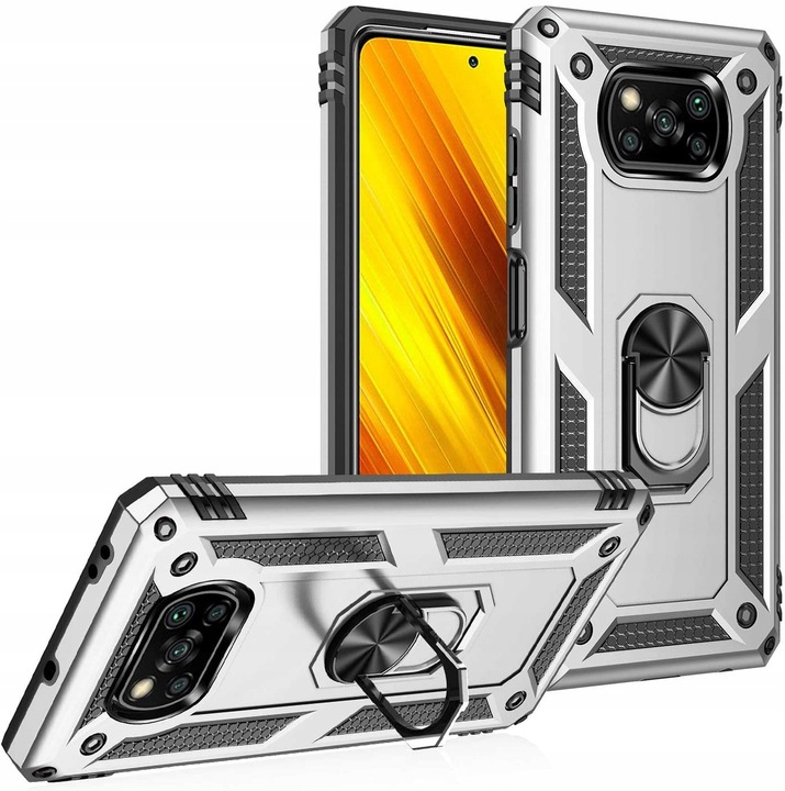 PANCERNE ETUI POKROWIEC CASE do XIAOMI POCO X3 / POCO X3 PRO +SZKŁO