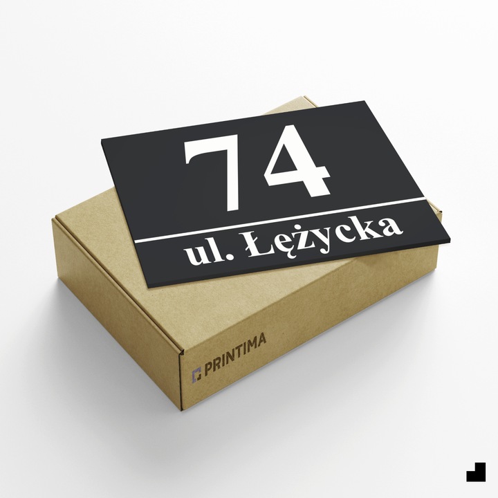 NUMER DOMU numer na dom TABLICZKA ADRESOWA Z NUMEREM DOMU antracyt + KOŁKI