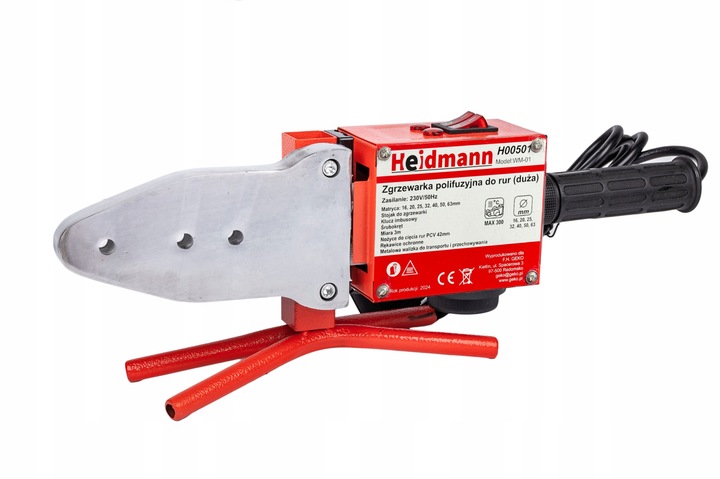 ZGRZEWARKA POLIFUZYJNA ZGRZEWARKI DO ZGRZEWANIA RUR PP MATRYCE 16-63
