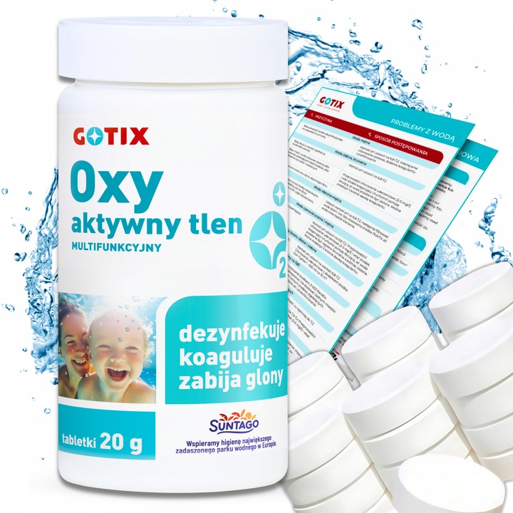 Aktywny Tlen do Basenu Jacuzzi Tabletki Chemia Basenowa Zamiast Chloru