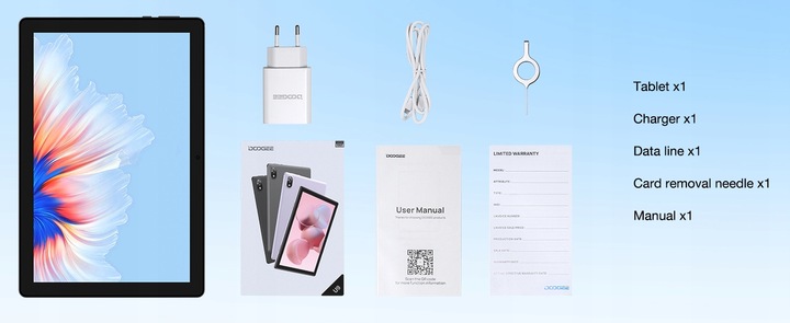 Tablet DOOGEE U9 10.1 7GB+64GB” IPS 5060mAh OTG/WiFi6/1TB/BT5.0 Android13