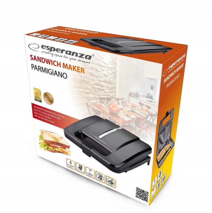 OPIEKACZ TOSTER DO KANAPEK TRÓJKĄTÓW TOSTÓW CHLEBA SANDWICH NON STICK