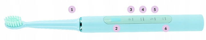 SZCZOTECZKA SONICZNA ELEKTRYCZNA DO ZĘBÓW DLA DZIECI 8+ VITAMMY SPLASH USB