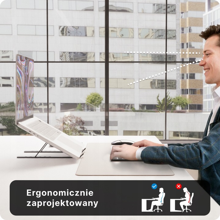 VOOMY T3 Podstawka Pod Laptopa, Czarny