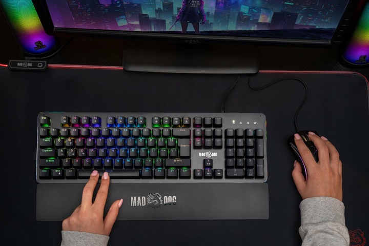 Klawiatura MAD DOG GK600 Outemu Red Czarny