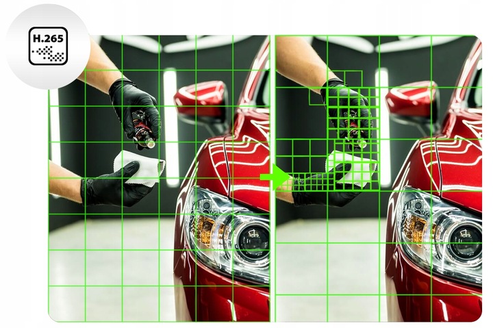 Zestaw Monitoringu IP Do Domu Kamera 6Mpx Dzień/Noc Kolor Nagrywarka 2TB
