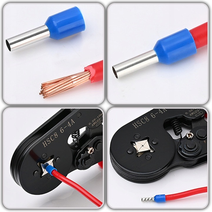 ZACISKARKA PRASKA DO KONEKTORÓW Szczypce PRZEWODÓW KABLI 1200 szt. +