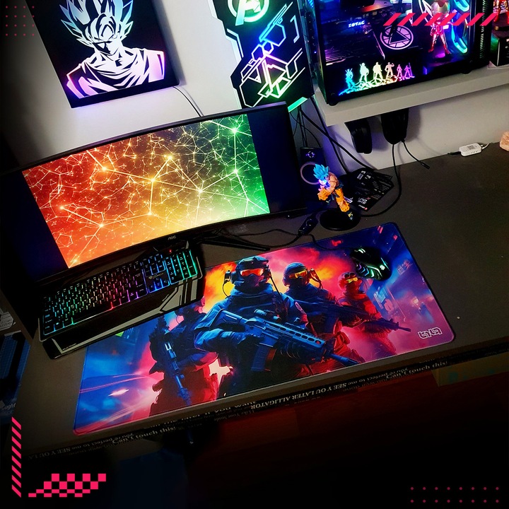 PODKŁADKA POD MYSZ GAMINGOWA Dwa Światy 100x50 TILT XL Dla gracza