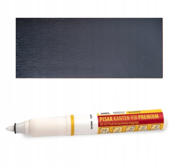 Pisak retuszerski Kanten FIX Premium Antracyt 7016 korektor do rys