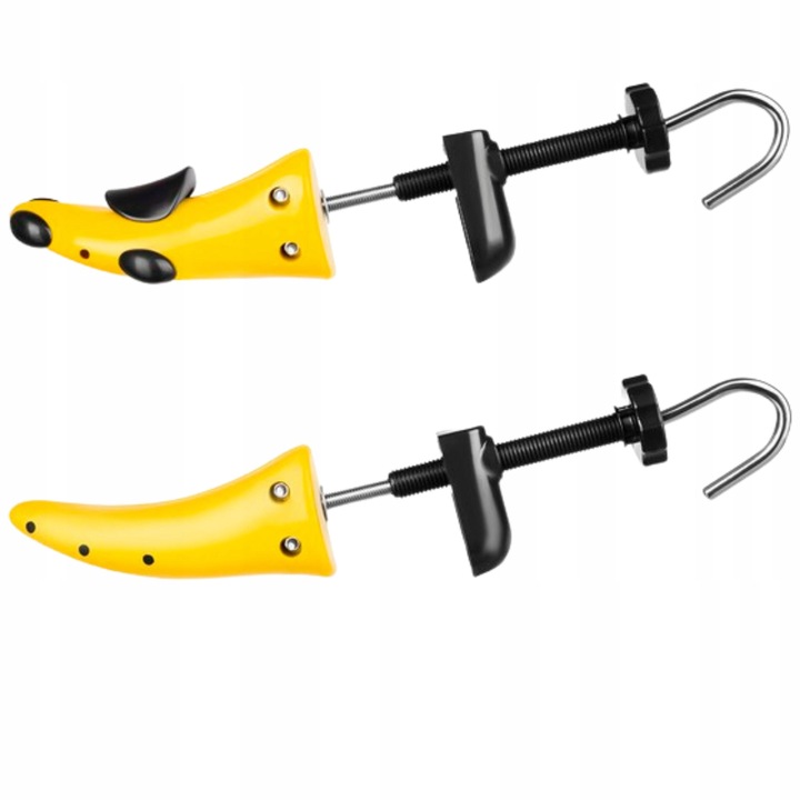 2x Regulowane prawidła do rozciągania butów obuwia 40-47 z nakładkami Para