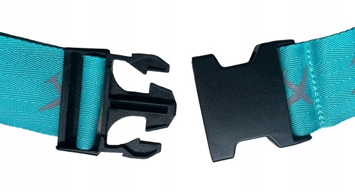 4 x PAS BAGAŻOWY SPINAJĄCY WALIZKĘ zabezpieczający +4 identyfikatory ZESTAW