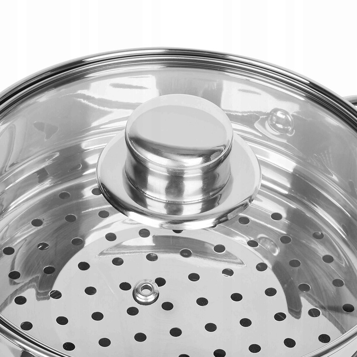 GARNEK do gotowania NA PARZE indukcja garnek ze stali nierdzewnej 2L Sano