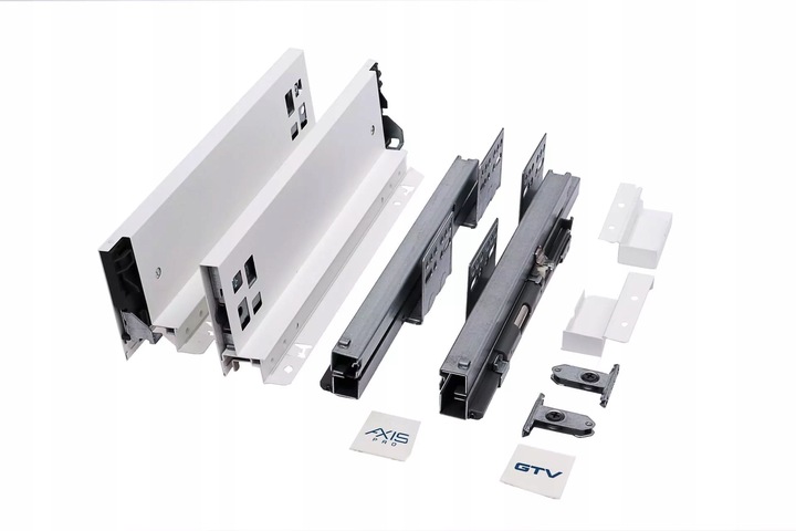SZUFLADA GTV AXIS PRO 250A1 NISKA L250 H84 BIAŁA CICHY DOMYK WYSUW