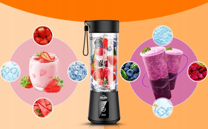 BLENDER PRZENOŚNY 250W 400ML Bezprzewodowy Kielichowy do Smoothie