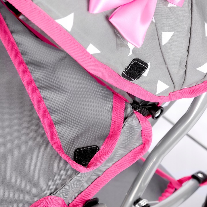 KINDERPLAY WÓZEK DLA LALEK GŁĘBOKI GONDOLA SKŁADANY TORBA REGULOWANA RĄCZKA