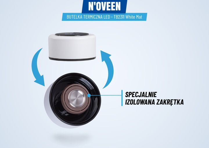 SZCZELNY TERMOS BUTELKA TERMICZNA KUBEK Z TERMOMETREM NA KAWĘ HERBATĘ SITKO