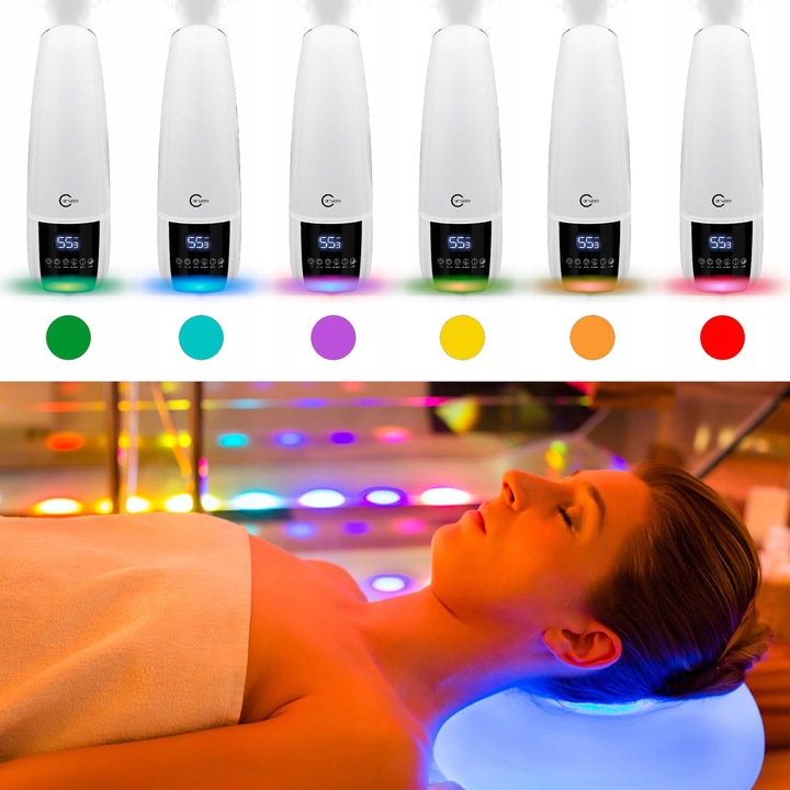 Nawilżacz powietrza DUŻY AUTOMATYCZNY AROMATERAPIA 4w1 3 OLEJKI FILTR PILOT