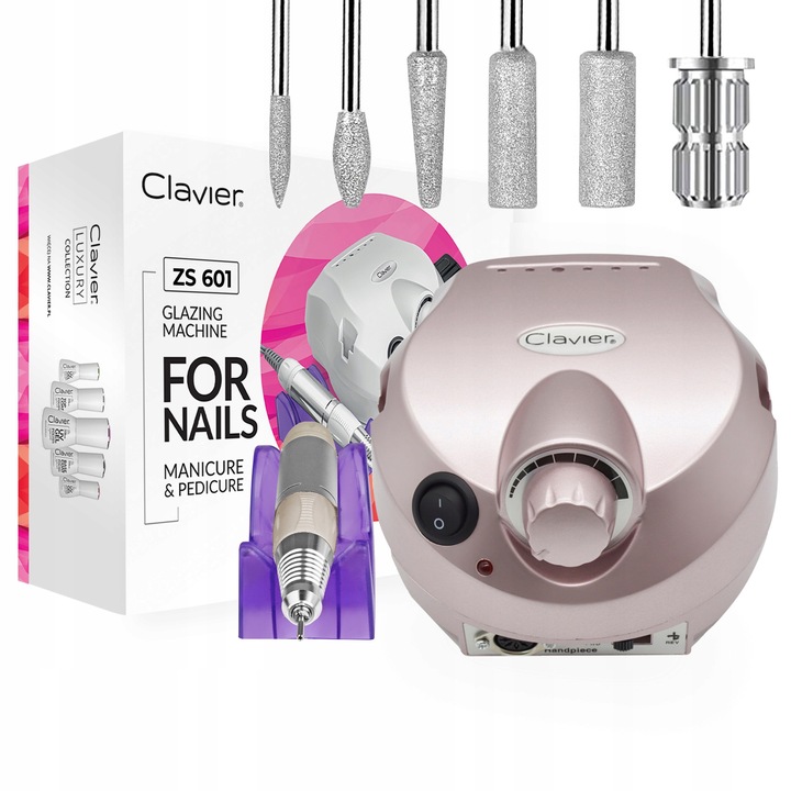 Frezarka Do Paznokci Super Mocna 65W Profesjonalna Clavier ZS 601