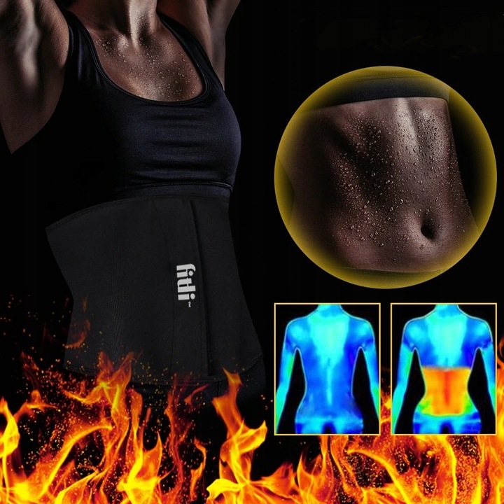 PAS WYSZCZUPLAJĄCY NEOPRENOWY ODCHUDZAJĄCY na brzuch kręgosłup do