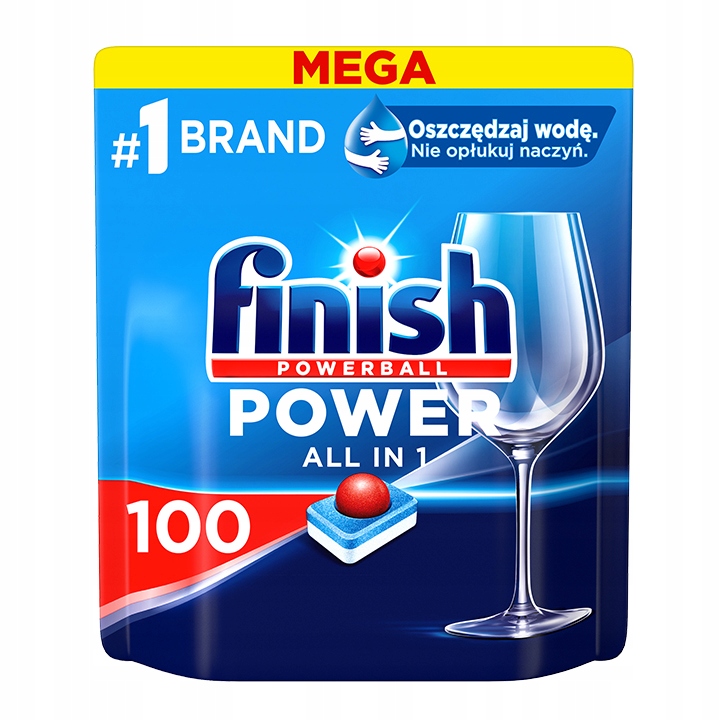 Finish tabletki Power All in 1 do zmywarki 100szt