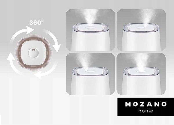 NAWILŻACZ POWIETRZA 3w1 4L HIGROMETR AROMATERAPIA DYFUZOR JONIZATOR