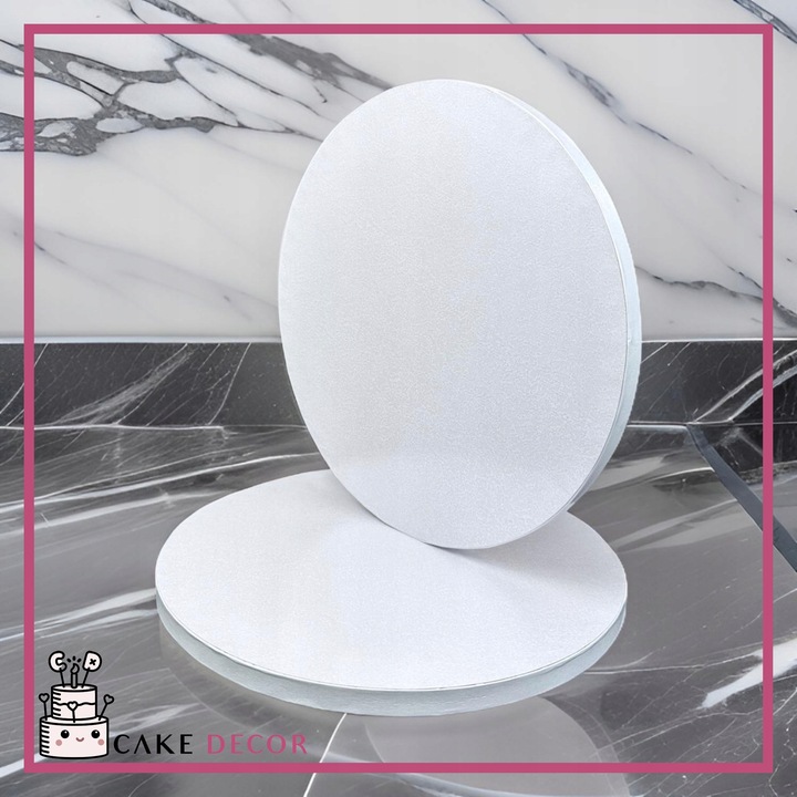 Podkład pod tort gruby Biały 40 cm Cakedecor