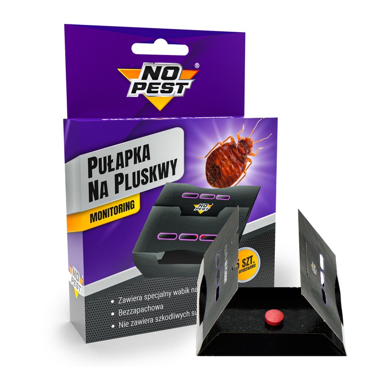SILNA PUŁAPKA LEPOWA NA PLUSKWY PRZECIWKO PLUSKWOM WABIK 5 SZTUK NO