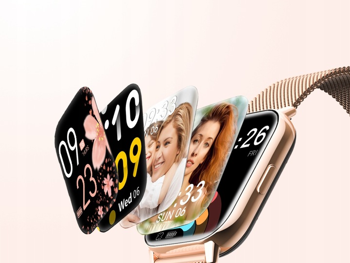 NAIXUES SMARTWATCH ZEGAREK DAMSKI Połączenie Bluetooth 1.85''AMOLED HD IP68