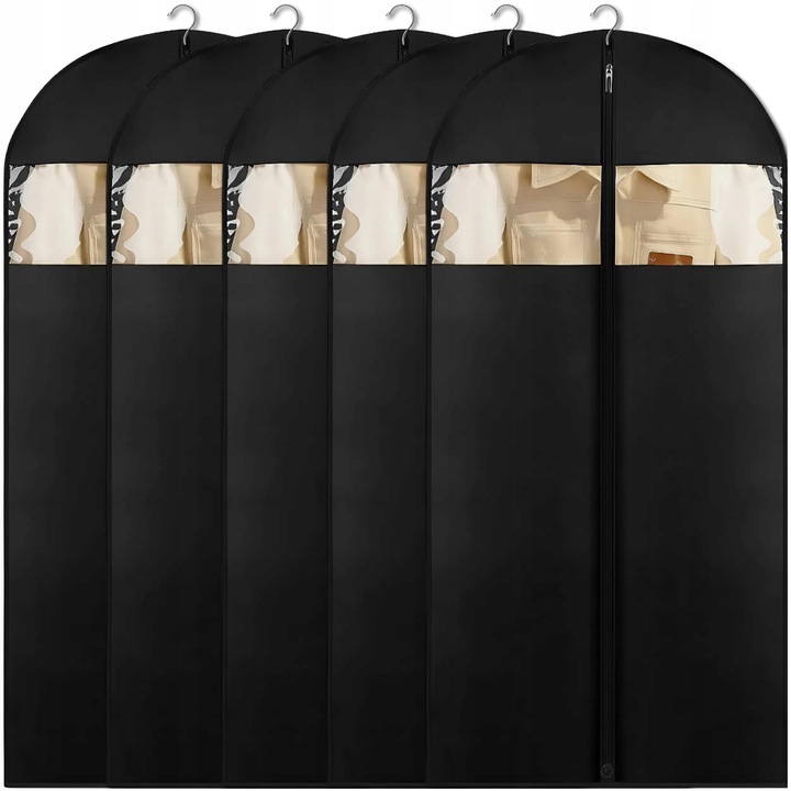 5X POKROWIEC NA ODZIEŻ UBRANIA KURTKĘ GARNITUR KOSZULĘ DUŻY 100 CM