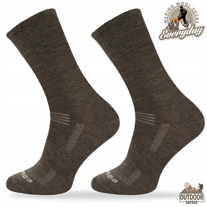 Wełniane skarpety termoaktywne do trekkingu 40% wełny merino COMODO TRE17