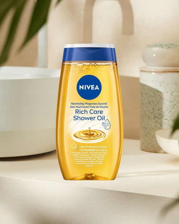 NIVEA Natural Oil Olejek pod prysznic 200ml