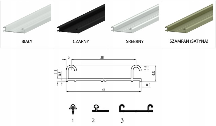 KOMPLET WÓZKÓW DO SZAFY KÓŁKA DO DRZWI PRZESUWNYCH