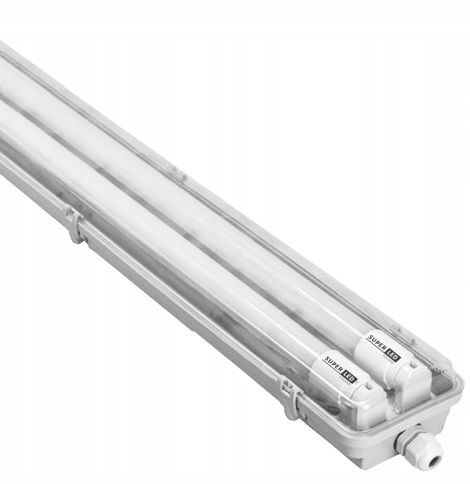 4x Oprawa hermetyczna lampa 120cm + Świetlówki LED