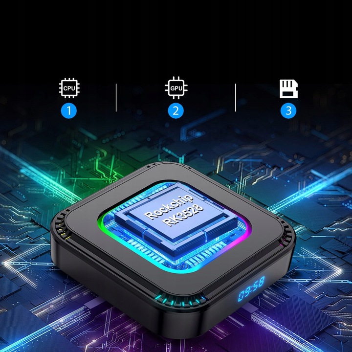 SMART BOX TV 4K 8K ANDROID 13 WIFI 6 BLUETOOTH 5 PRZYSTAWKA TV MODEL