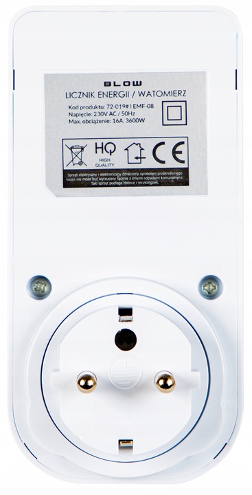 WATOMIERZ LICZNIK ENERGII POBORU PRĄDU MIERNIK ELEKTRONICZNY